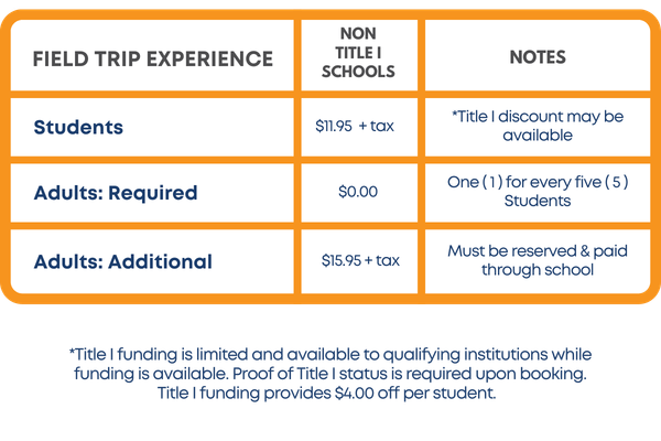 field trip prices 2026